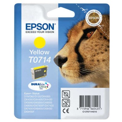 Cartouche Original EPSON T0714 (C13T07144012) Jaune