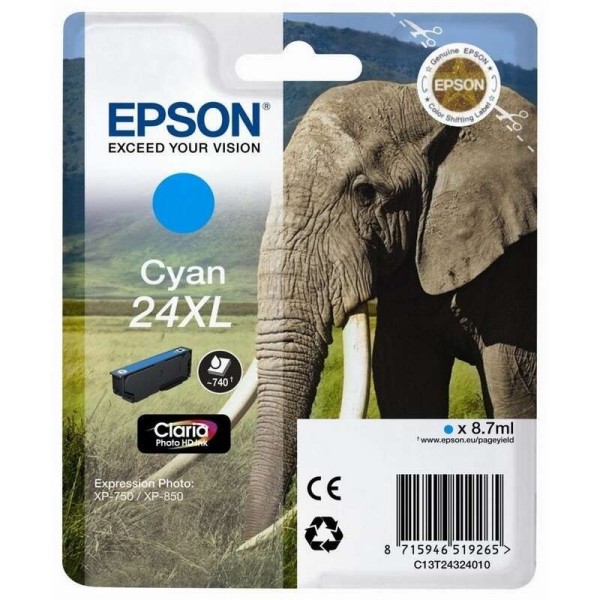 Cartouche d'Encre EPSON 24XL (C13T24324012) Cyan