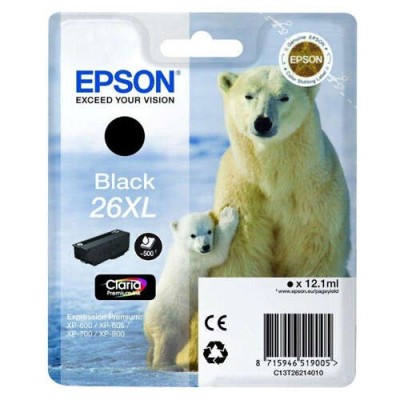 Cartouche Original EPSON 26XL (C13T26214012) Noir