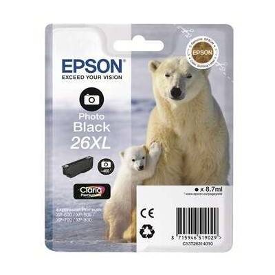 Cartouche Original EPSON 26XL (C13T26314012) Photo noir