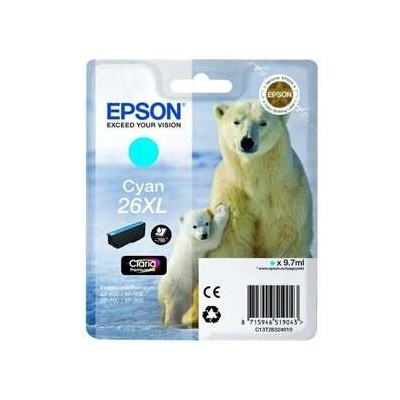 Cartouche Original EPSON 26XL (C13T26324012) Cyan