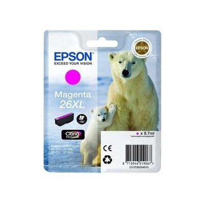 Cartouche Original EPSON 26XL (C13T26334012) Magenta