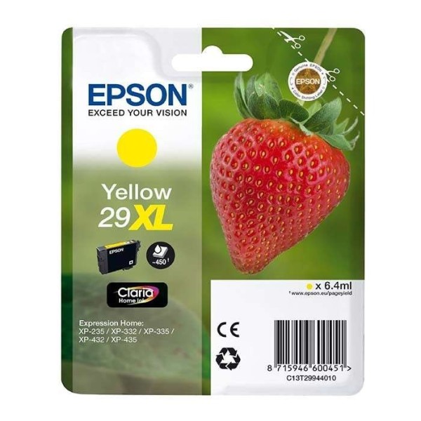 Cartouche d'Encre EPSON 29XL (C13T29944012) Jaune