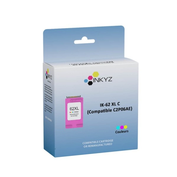 Cartouche Compatible HP 62 (C2P07AE) Couleur XL