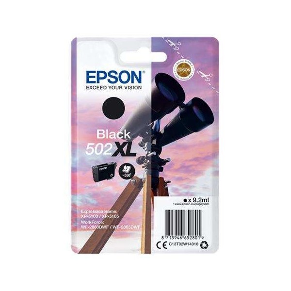 Cartouche d'Encre EPSON 502XL (C13T02W14010) Noir