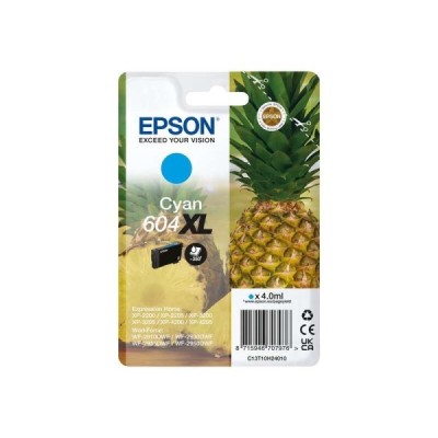 Cartouche Original EPSON 604XL (C13T10H24010) Cyan