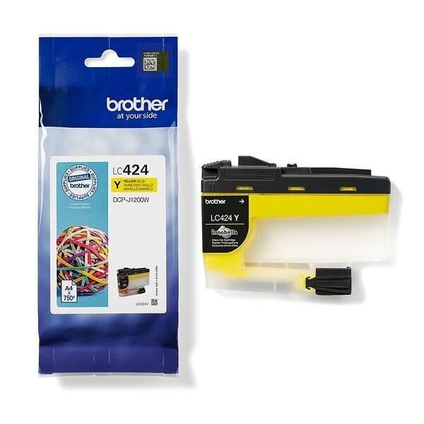 Cartouche d'Encre Brother LC-424 Jaune