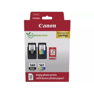 Cartouche d'encre Canon PG-560 / CL-561 Multipack Noir + 3 couleurs