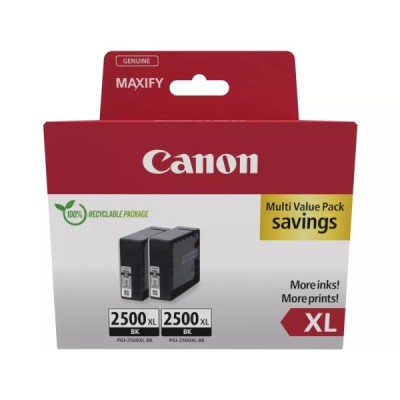 Cartouche d'encre Canon 2X PGI-2500XL BK MULTIPACK