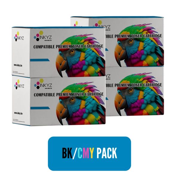Toner compatible HP 305X (CE410X) 4 couleurs - Multipack
