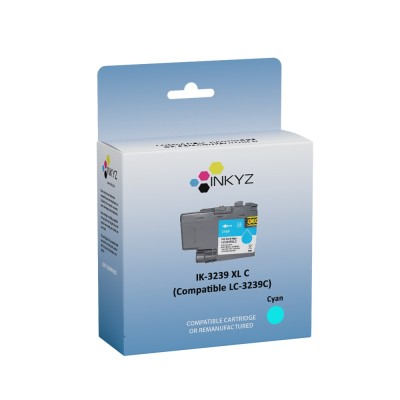 Cartouche Compatible Inkyz Brother LC-3239 XL Cyan