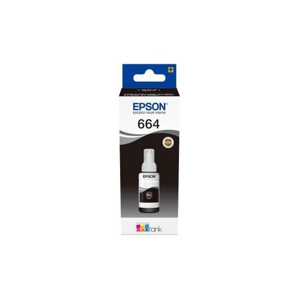 Recharge Encre original Epson 664 (C13T664140) Noir