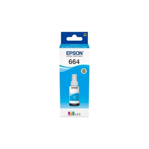 Recharge Encre original Epson 664 (C13T664240) Cyan