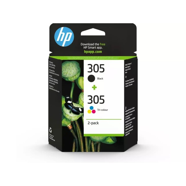 Cartouche d'encre HP 305 (6ZD17AE) Noir + 3 couleurs Multipack