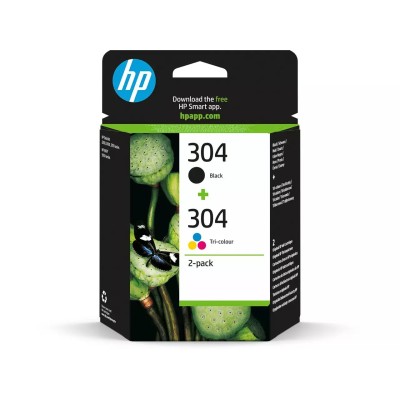 Cartouche d'encre HP 304 (3JB05AE) Noir + 3 couleurs Multipack