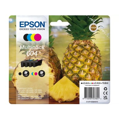 Cartouche d'encre EPSON 604 (C13T10G64010) 4 Couleurs Multipack