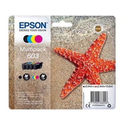 Cartouche d'encre EPSON 603 (C13T03U64010) 4 Couleurs Multipack