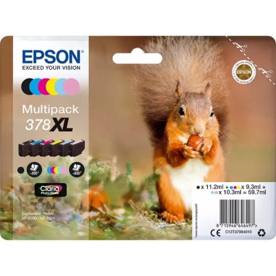 Cartouche d'encre EPSON 378XL (C13T37984010) 6 Couleurs Multipack