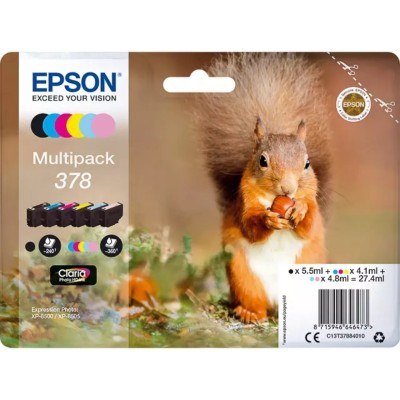 Cartouche d'encre EPSON 378 (C13T37884010) 6 Couleurs Multipack