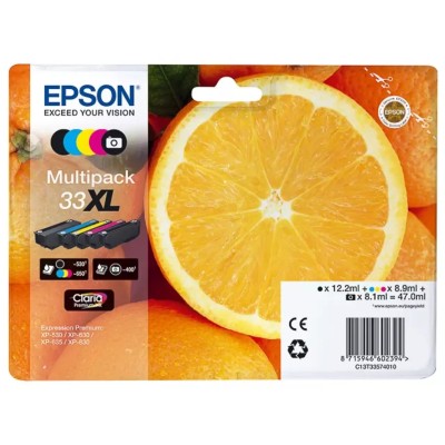 Cartouche d'encre EPSON 33XL (C13T33574011) 5 Couleurs Multipack