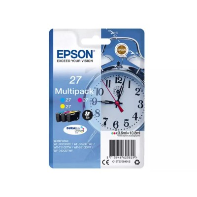 Cartouche d'encre EPSON 27 (C13T27054012) 3 Couleurs Multipack