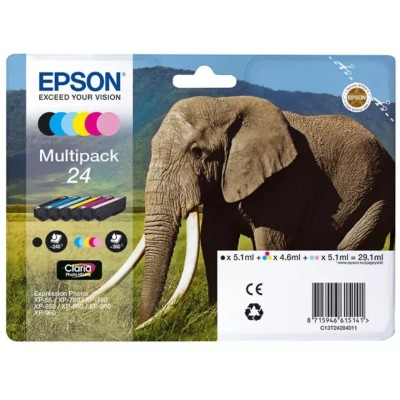 Cartouche d'encre EPSON 24 (C13T24284011) 6 Couleurs Multipack