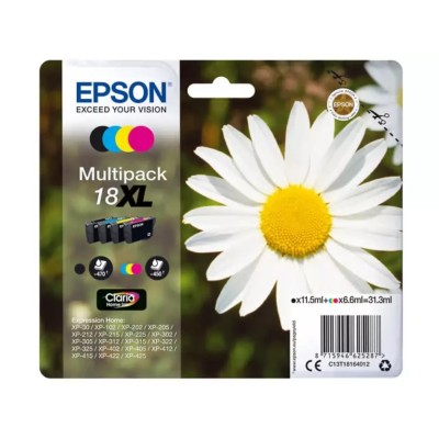 Cartouche d'encre EPSON 18XL (C13T18164012) 4 Couleurs Multipack