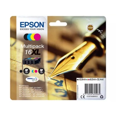 Cartouche d'encre EPSON 16XL (C13T16364012) 4 Couleurs Multipack