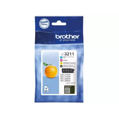 Cartouche d'encre Brother LC-3211VALDR 4 Couleurs Multipack