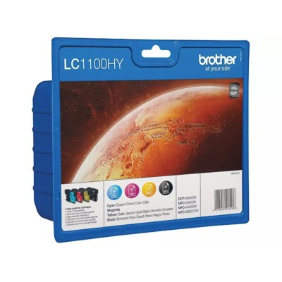 Cartouche d'encre Brother LC1100HYVALBPDR 4 Couleurs Multipack