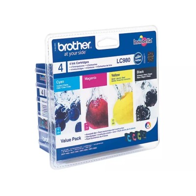 Cartouche d'encre Brother LC-980VALBPDR 4 Couleurs Multipack