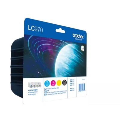 Cartouche d'encre Brother LC-970VALBPDR 4 Couleurs Multipack