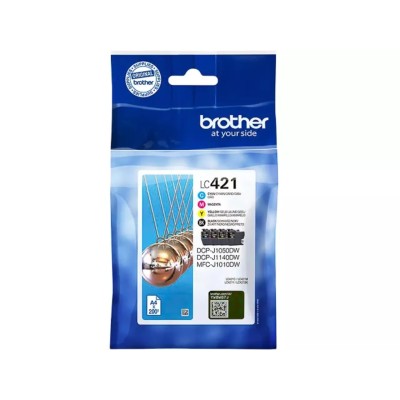 Cartouche d'encre Brother LC-421VAL 4 Couleurs Multipack