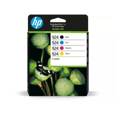 Cartouche d'encre HP 924 (6C3Z1NE) - 4 Couleurs - Multipack