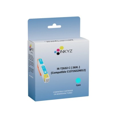 Cartouche Compatible EPSON 26XL (C13T26324012) Cyan