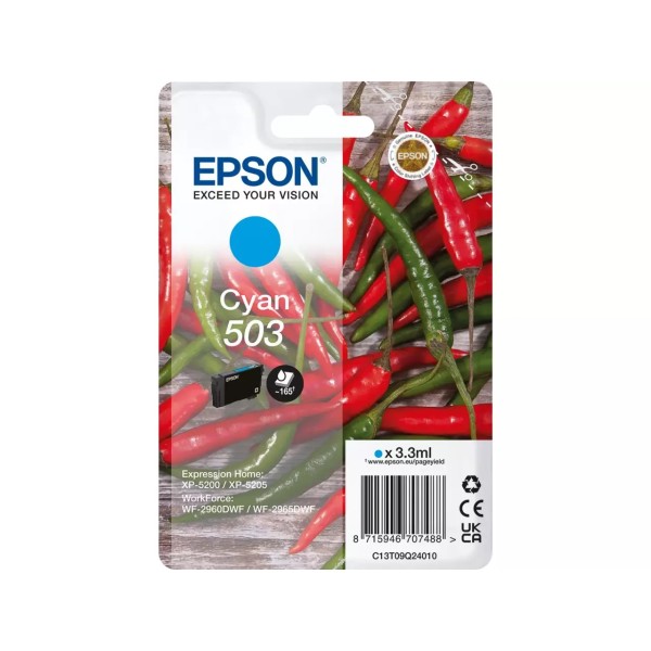 Cartouche d'encre EPSON 503 (C13T09Q24010) Cyan
