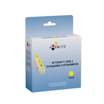 Cartouche Compatible EPSON 26XL (C13T26344012) Jaune