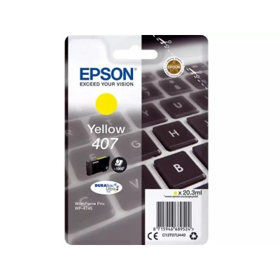 Cartouche d'encre Original EPSON 407 ( C13T07U440) Jaune