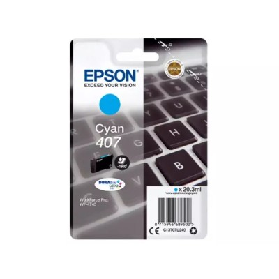 Cartouche d'encre Original EPSON 407 (C13T07U240) Cyan