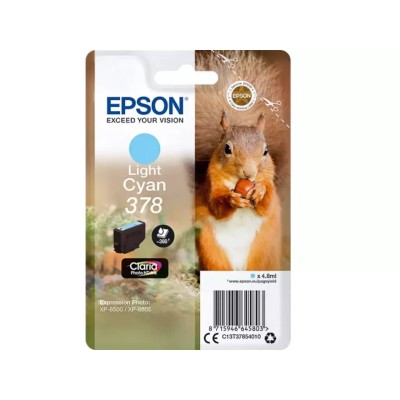 Cartouche d'encre Original EPSON 378 (C13T37854010) Light Cyan