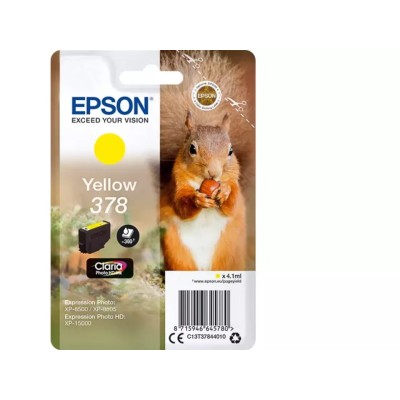 Cartouche d'encre Original EPSON 378 (C13T37844010) Jaune