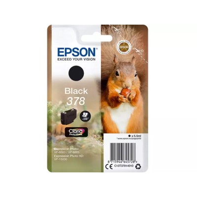 Cartouche d'encre Original EPSON 378 (C13T37814010) Noir