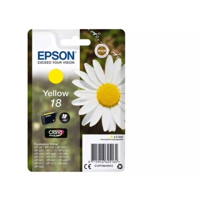 Cartouche d'encre Original EPSON 18 (C13T18044012) Jaune