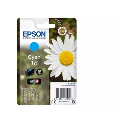 Cartouche d'encre Original EPSON 18 (C13T18024012) Cyan