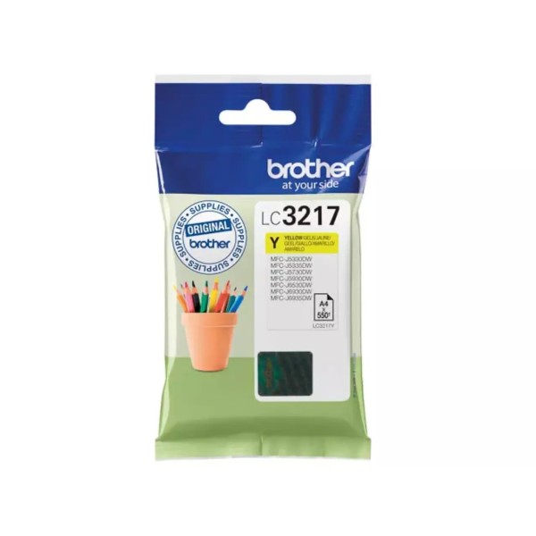 Cartouche d'encre Brother LC-3217 Jaune