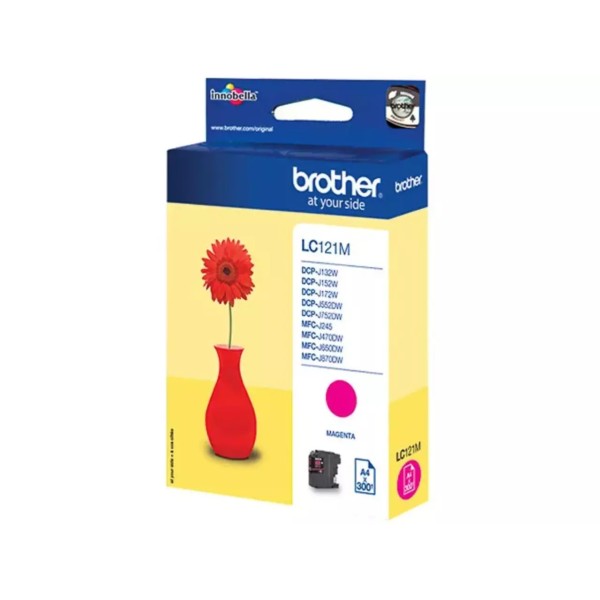 Cartouche d'encre Brother LC-121 Magenta