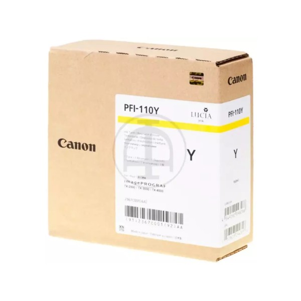 Cartouche d'Encre Canon PFI-110 (2367C001) Jaune