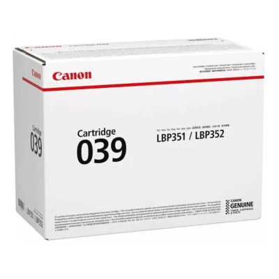 Toner Original Canon 039 (0287C001) Noir