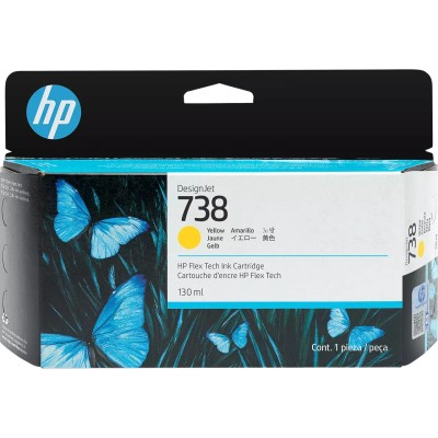 Cartouche Original HP 738 (498N7A) Jaune