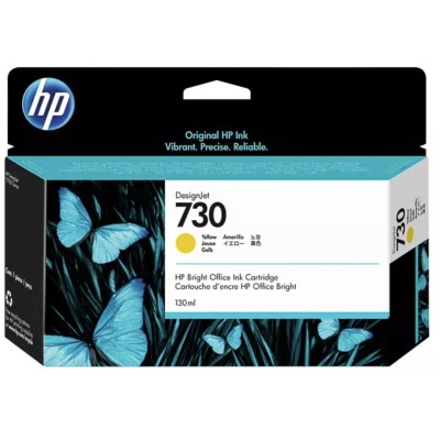 Cartouche Original HP 730 (P2V64A) Jaune